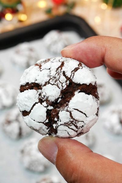 クリスマスの夜にブラッククリンクルクッキー 