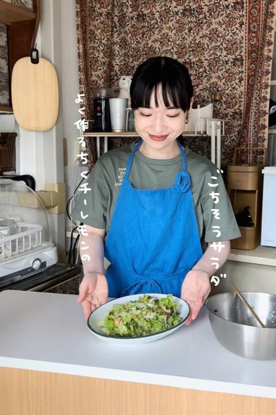 よく作るちくチーレモンのごちそうサラダ🦭🍋🥗
