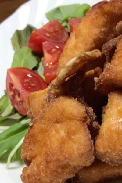 しょうがも一緒に！むね肉の揚げ焼き