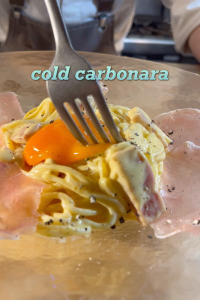 夏限定！！冷製カルボナーラ🍝