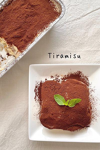 混ぜて冷やすだけ！簡単ティラミス☕️