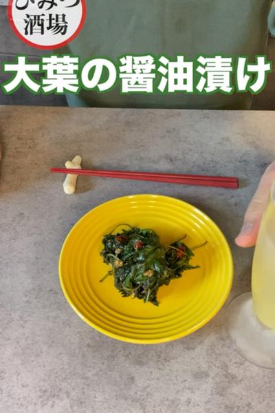 大葉特売日はこれ作ろう！【大葉ピリ辛醤油漬け】