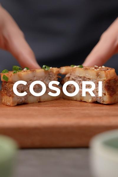 ノンフライヤーレシピ、レンコンの肉詰め！