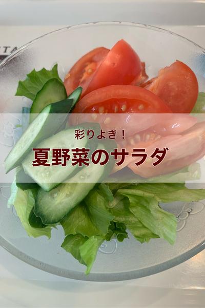夏野菜のサラダ