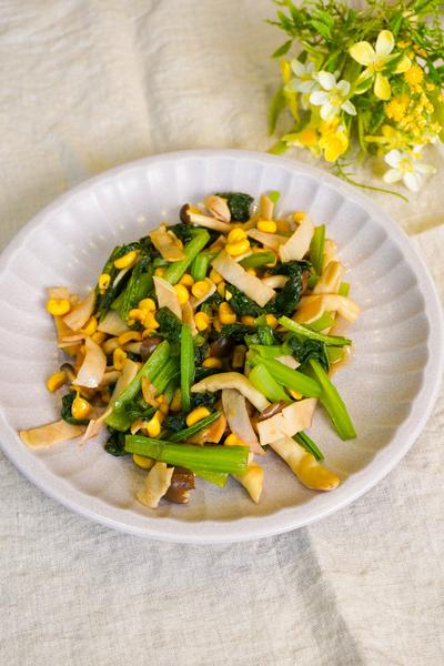 小松菜のオイスター炒め