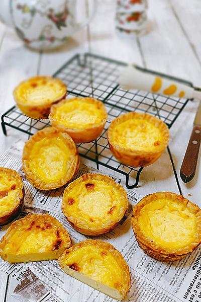 冷凍パイシートで作る簡単エッグタルト