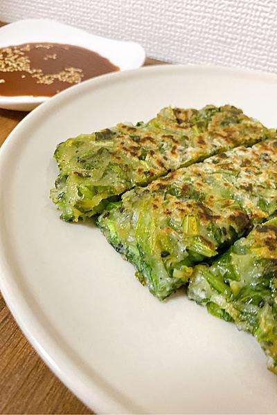 小松菜としらすのチヂミ