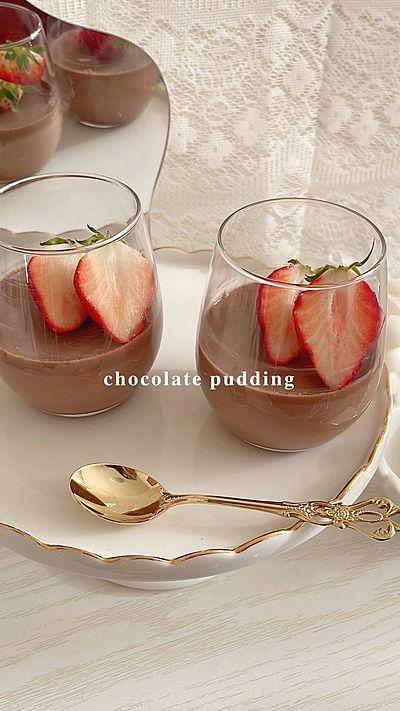 簡単で濃厚なチョコレートプリン🍮 🍫 