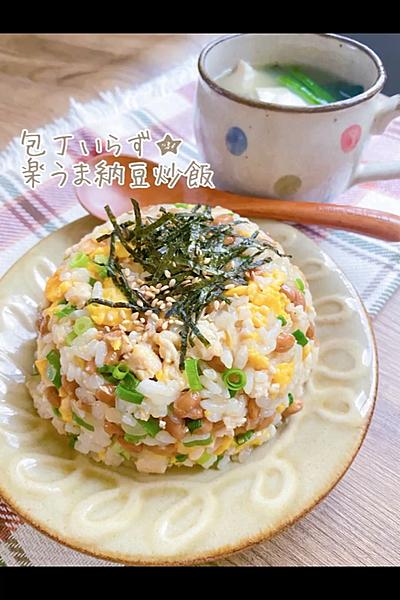 衝撃のうまさ！納豆チャーハン🍚