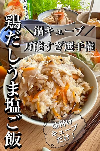 ＼鍋キューブ／で秋のうまうま🥰キューブ飯🍚