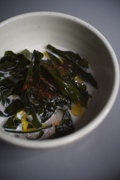 ミルク明太ワカメうどん