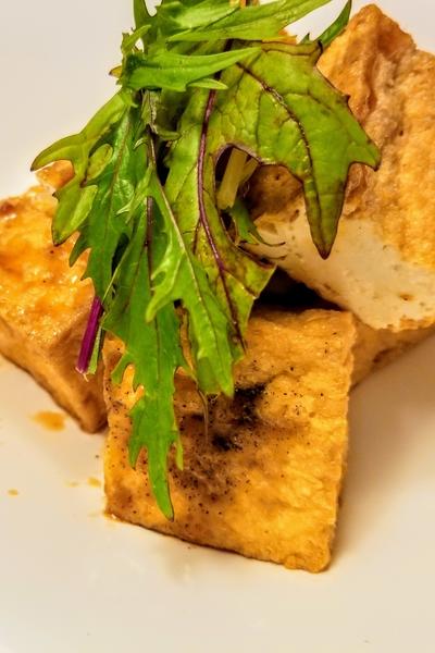 【香ばしい】厚揚げのステーキソースかけ
