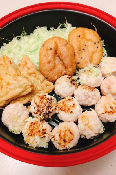 がんもと肉団子のキャベツ蒸し