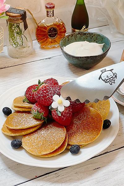 オートミールとバナナのパンケーキ