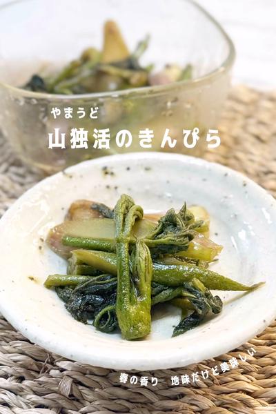 春の香り　山独活のきんぴら
