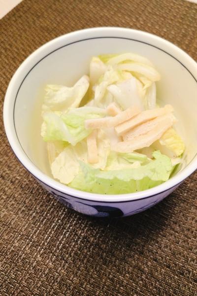 🥕白菜と油揚げのだし和え