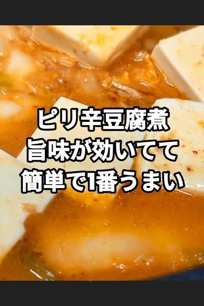 ツナを効かせた豆腐のピリ辛煮込み