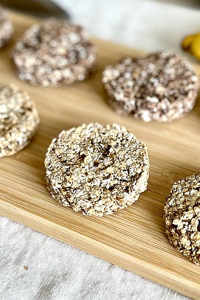 材料２つ！ノンオイル！オートミールクッキー作り方！