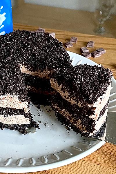 
材料４つ！焼かないチョコレートケーキ作り方！