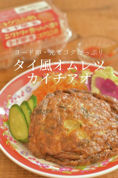 ヨード卵・光でタイ風オムレツ☆カイチアオ