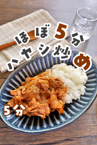 5分で！ハヤシ風炒め