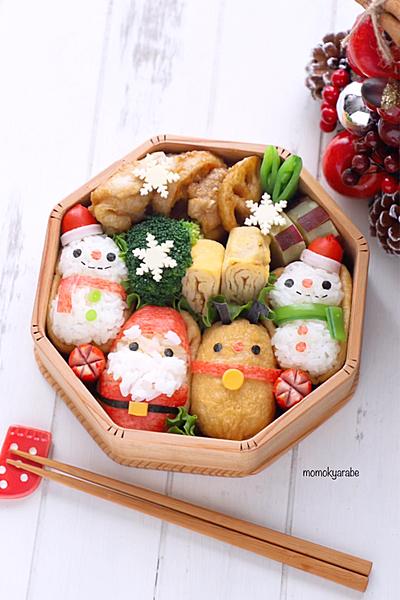 おいなりさんのクリスマス弁当 キャラ弁 By Momo キャラ弁料理家 クラシル