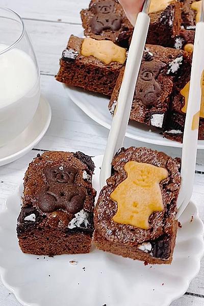 くまちゃんオレオふわふわブラウニー 