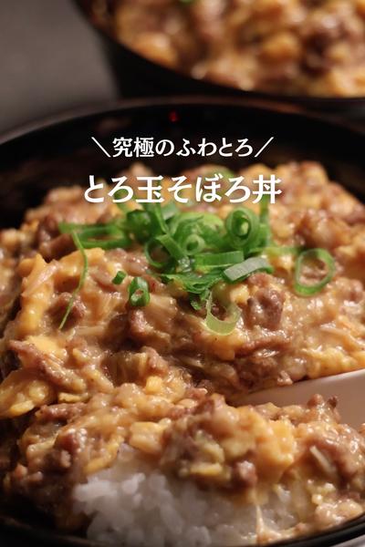 【究極のふわとろ】とろ玉そぼろ丼