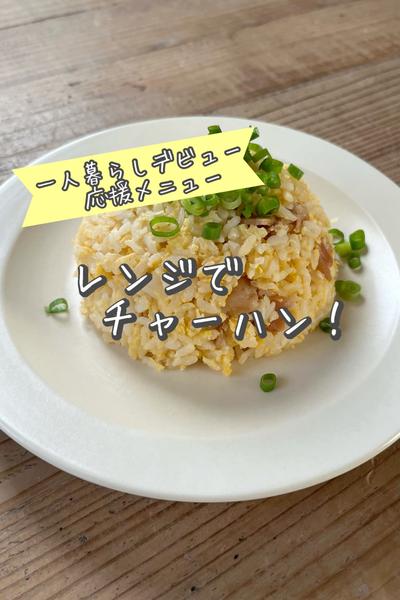 レンジでチャーハン