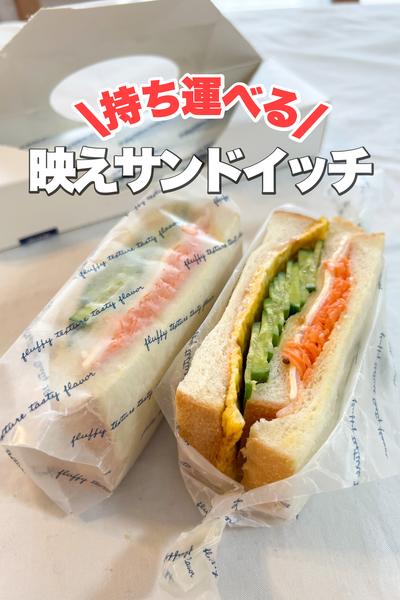 【簡単便利】持ち運べるサンドイッチ