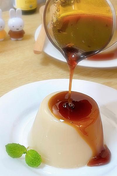 ヴィーガンプリン（寒天でプリン食感再現しました！）