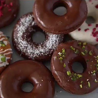 バターを使わない焼きドーナツ