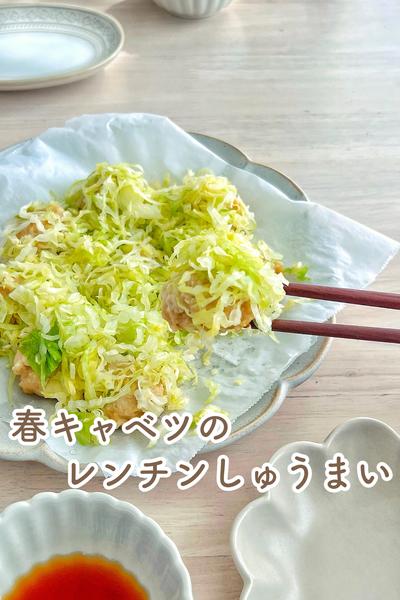 ちゃちゃっとできる！レンチン春キャベツしゅうまい