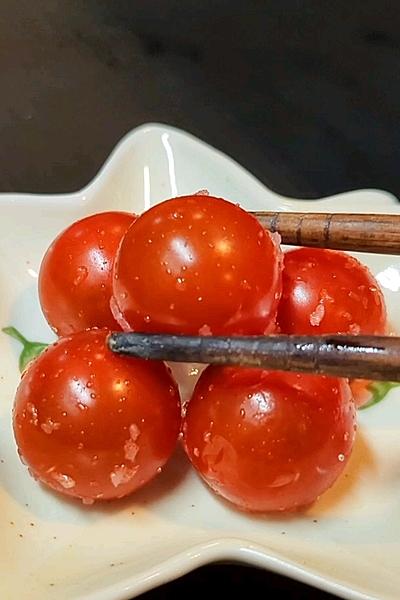 ミニトマトの塩漬け