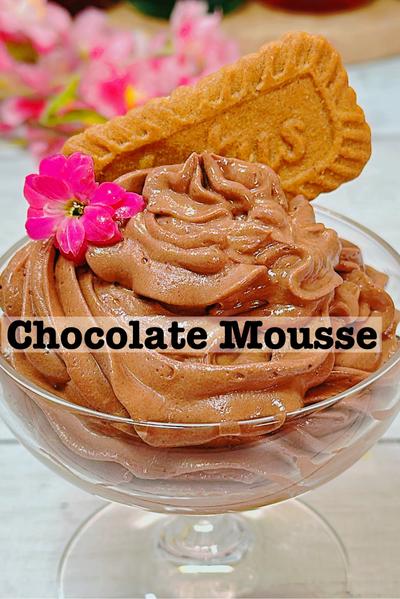 材料2つで作るチョコレートムース