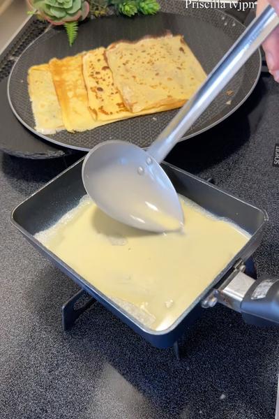 クレープを焼きます！