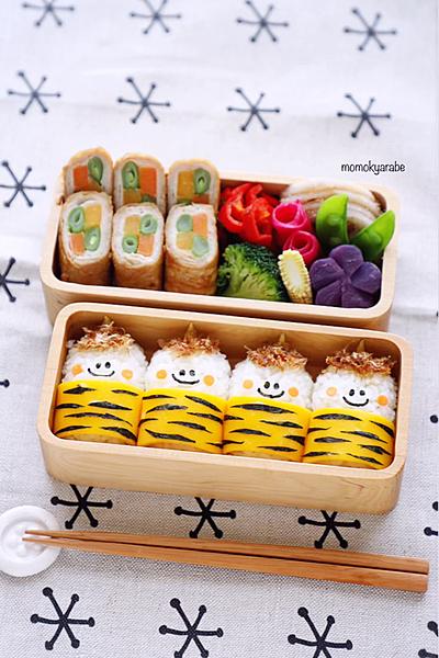 俵おにぎりの鬼さん弁当 By Momo キャラ弁料理家 クラシル 俵おにぎりの鬼さん弁当 By Momo キャラ弁料理家 クラシル
