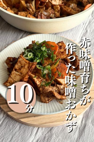 赤味噌育ちが作った味噌おかず