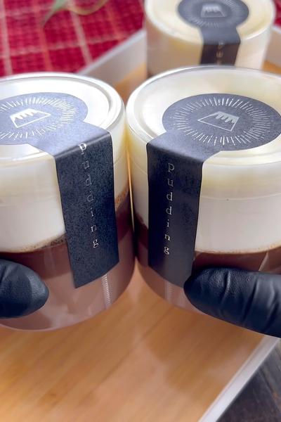 材料4つ！濃厚チョコレートプリン