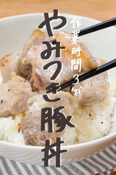 作業時間3分！やみつき豚丼！