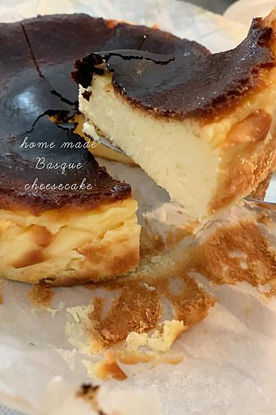 混ぜるだけ🍽簡単バスクチーズケーキ🧀