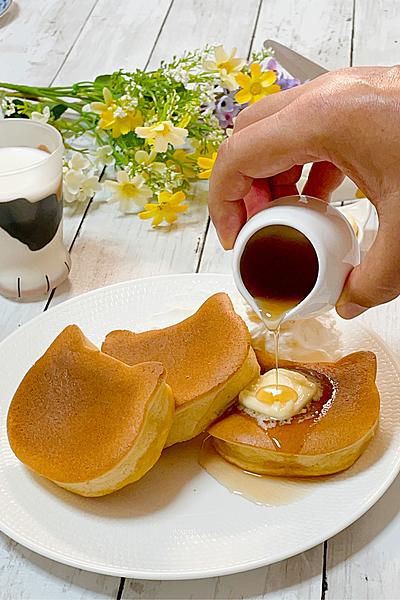 ホットケーキミックスで作るスフレパンケーキ