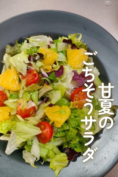 甘夏のごちそうサラダ