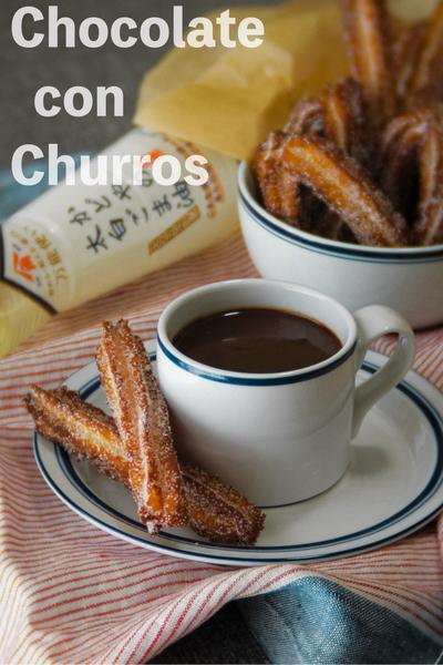 チュロスとディップチョコレート☕️