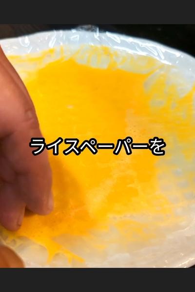 ズッキーニのもちもちライスペーパー包み