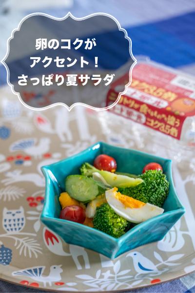 卵のコクがアクセント！さっぱり夏サラダ