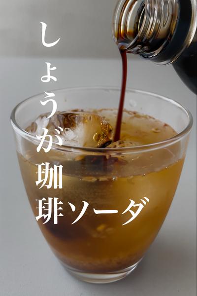 珈琲ジンジャーソーダ
体にしみる爽やかな味