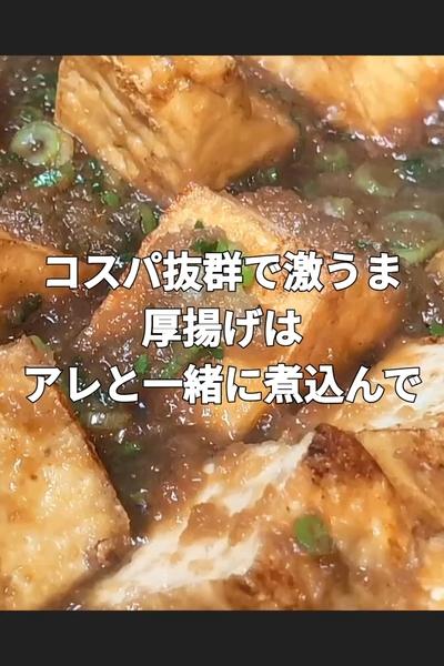 厚揚げの甘辛みぞれ煮