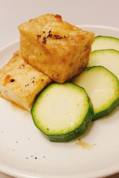 【レシピ】厚揚げとズッキーニのソテー