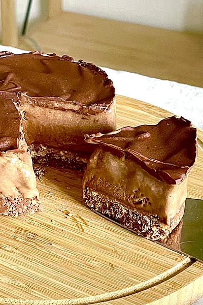 材料３つ！チョコレートムースケーキ作り方！